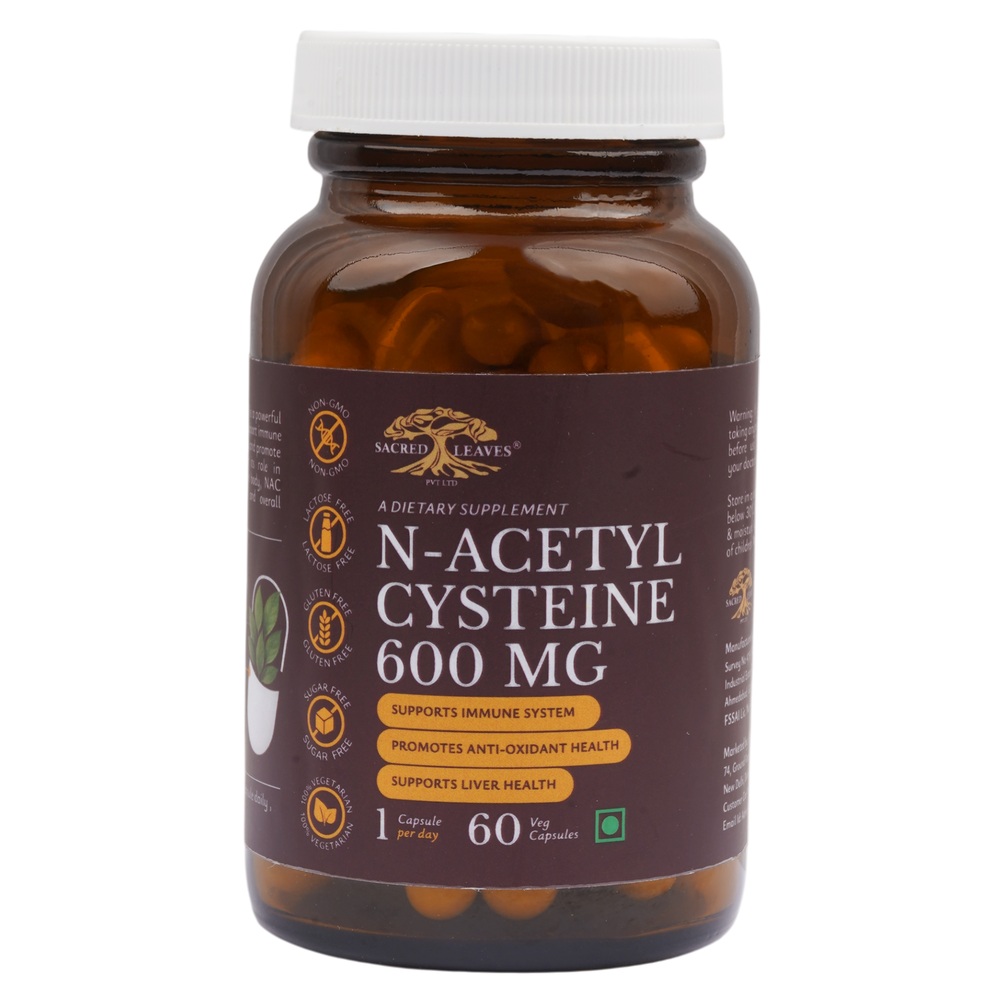 CYSTEINE 600mg (N-ACETYL - cellular protection)